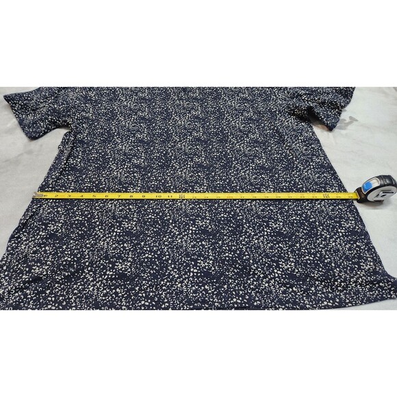 Julian & Mark Men's XXL Navy Blue Printed Short Sleeve Polo Shirt NWOT - Picture 7 of 7